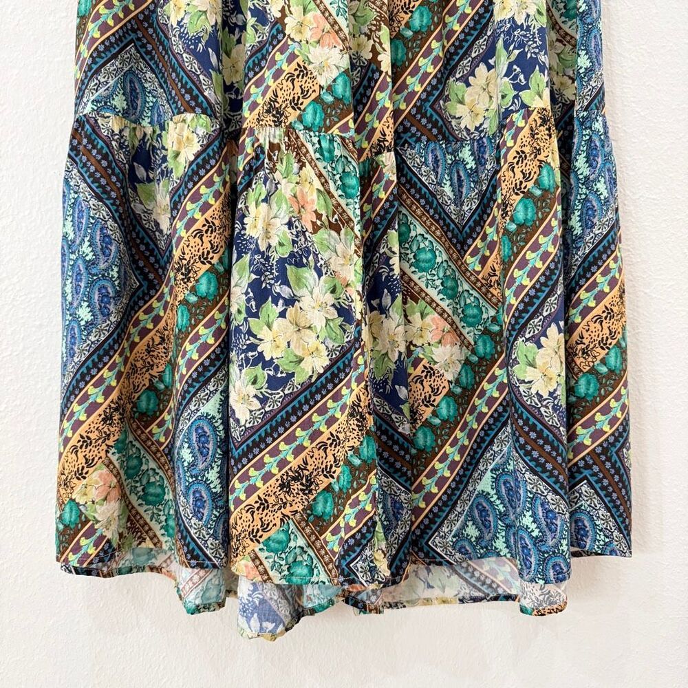 Johnny Was 'Rivera' Patchwork-Print Tiered Wide-L… - image 5